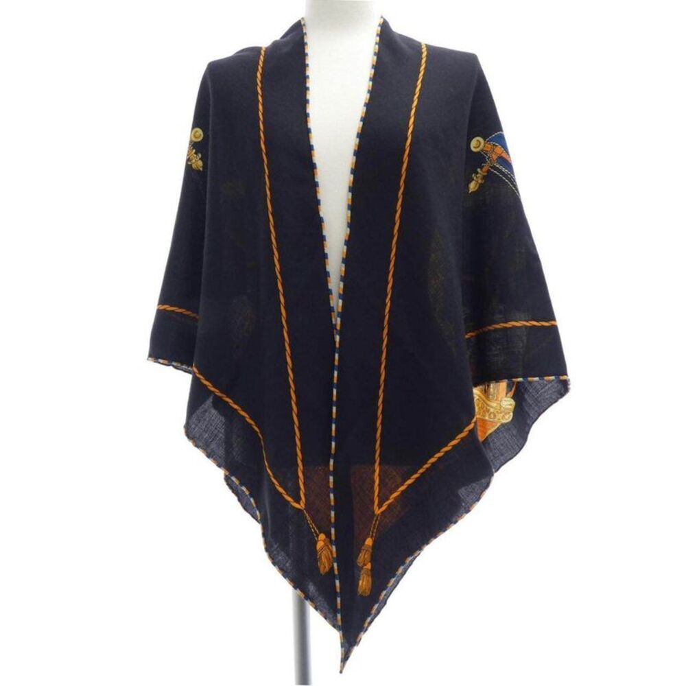 Hermes LA REALE Silk Cashmere Large Triangle Shawl